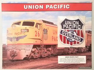 Union Pacific The Overland Route Willabee Ward Great American Railroad Patch