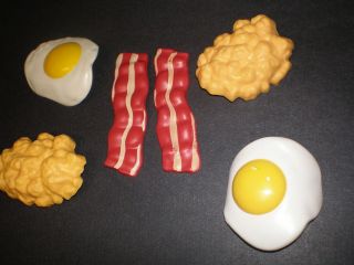 Vintage Fisher Price Fun With Food Replacement Eggs & Bacon For Set 2127