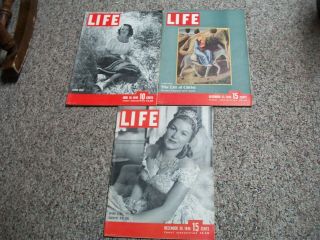 3 Issues 1946 Life Magazines Its A Wonderful Life Ad Review Donna Reed Cover
