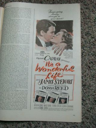 3 issues 1946 LIFE MAGAZINES ITS A WONDERFUL LIFE AD REVIEW DONNA REED COVER 5