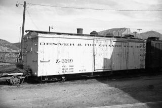 8x10 Photo Of D&rgw Wood Box Car X - 3219
