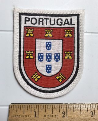 Portugal Coat Of Arms Portuguese Flag Travel Souvenir Patch Badge