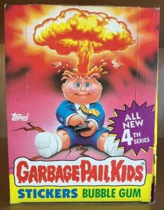 1986 Garbage Pail Kids Series 4 Full Box 48 Wax Pack