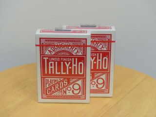 2 Decks Of Ohio Made Red Tally - Ho Circle Back,  (tally Ho)