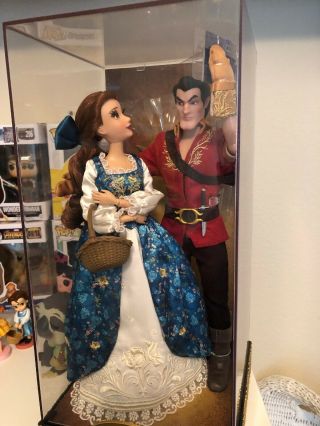 Disney Designer Doll " Limited Edition " Belle & Gaston Heroes & Villains