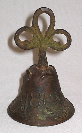 Antique 1810 Ornate Brass Bronze Mexico Mission Catholic Church Bell