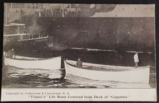 A Rare 1912 White Star Line Titanic Postcard.