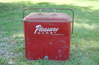 Vintage Pleasure Chest Metal Cooler Parts Repair Restore