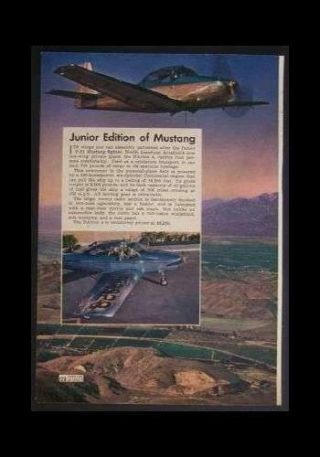 Navion 4 P - 51 Mustang Little Brother 1946 Pictorial