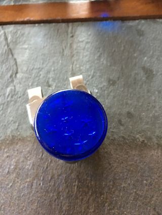 Vintage Blue Star Flip Away Steering Wheel Spinner/suicide Knob