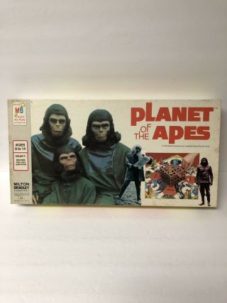 1974 Planet Of The Apes Board Game Unpunched Milton Bradley