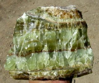 9.  08 Lb Gorgeous Emerald Green Calcite Crystal On Matrix Specimen - Mexico