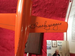 CHUCK YEAGER ACE BELL X - 1 ROCKET RESEARCH PLANE OCT 1947 FLIGHT SIGNED 2