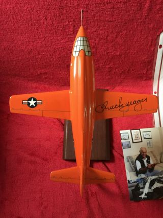 CHUCK YEAGER ACE BELL X - 1 ROCKET RESEARCH PLANE OCT 1947 FLIGHT SIGNED 3