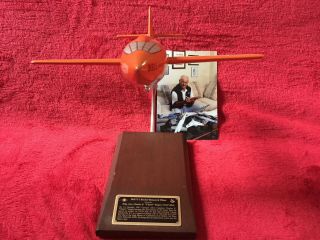 CHUCK YEAGER ACE BELL X - 1 ROCKET RESEARCH PLANE OCT 1947 FLIGHT SIGNED 8