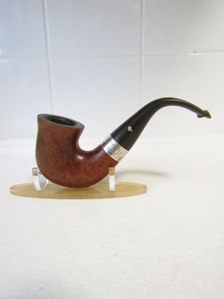 Peterson Sherlock Holmes Smooth Silver Mounted Pipe P Lip 9mm
