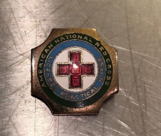 Licensed Practical Nurse Nursing American Red Cross Lpn Vintage Lapel Pin