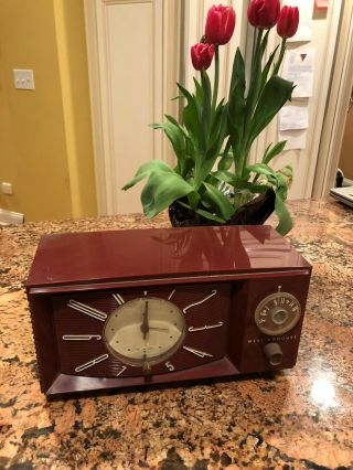 Westinghouse H - 542t5 Clock Radio 1954