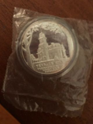1972 Great Seal Of Iowa - Terrace Hill Preservation Coin.  999 Silver