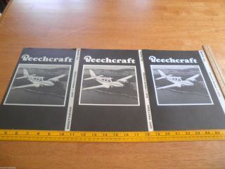 1979 Beechcraft Airplane Baron B55 Price List Specifications Operating Pamphlets