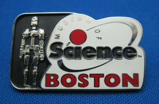 Boston Museum Of Science Lapel Or Hat Pin With Robot Massachusetts