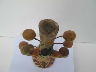 IN THE MANNER OF THE FLORES FAMILY - OLD MEXICAN POTTERY CLOWN JUGGLER 7