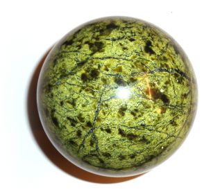 Serpentinite Sphere 90 Mm.  Deep Color South Ural,  Russia.  1