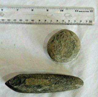 Seven (7) NJ PA Native American Indian Stone Tools Axe Heads Arrowhead Artifacts 3