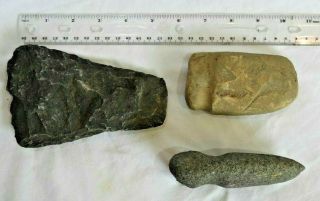 Seven (7) NJ PA Native American Indian Stone Tools Axe Heads Arrowhead Artifacts 6