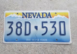 2012 Nevada Auto License Plate 38d 530