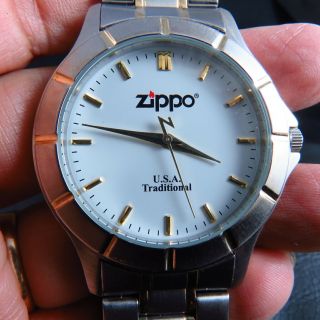 Vintage Zippo U.  S.  A Tradition Quartz Men Watch