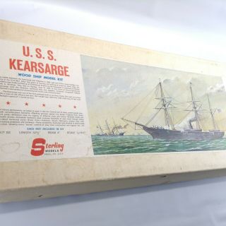 Uss Kearsarge Wooden Ship Model Kit D3 Sterling Models,  Phila,  Pa Usa,  Euc