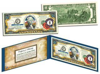 Kentucky Statehood $2 Two - Dollar Colorized U.  S.  Bill Ky State Legal Tender