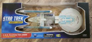 Diamond Select Uss Excelsior Ncc - 2000 Electronic Starship Star Trek Rare