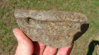 Rare Steatite Rim Section Deep South Ga Fl Arrowhead Pottery 89