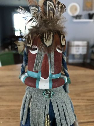 Kachina Doll Handmade Kokopelli Signed By Artist Native American Art 4
