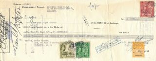 Netherlands 1962,  Bill Of Exchange With Malta Postage Stamps As Revenues.  B9