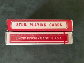 1 Deck Of Stud Playing Cards & 1 Deck Of Tally Ho Circle Back Rare/Blue Seal 4