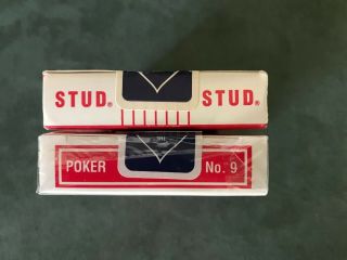 1 Deck Of Stud Playing Cards & 1 Deck Of Tally Ho Circle Back Rare/Blue Seal 6