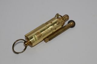 Vintage Camel Brand Brass Key Chain Trench Lighter (cigarette Smoke)