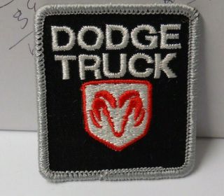 Vintage " Dodge Truck " Sew Or Iron On 2 " W X 2 - 1/4