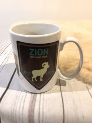 Zion National Park Utah Coffee Cup Mug Mountain Goat 5” X 3.  5” Large