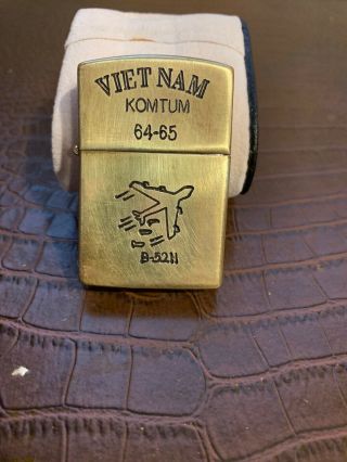 Full Size Zippo Lighter Vietnam Komtum 64 - 65 B52h