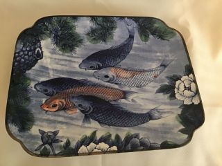 Koi Japanese Fish Platter Rectangle