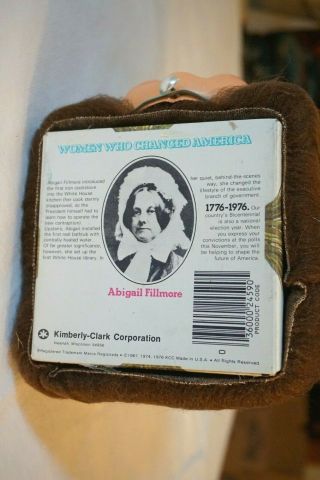 Vintage 1974 Kleenex Tissue Box & Retro Curl Brunette Doll Face Cover Kitsch 8