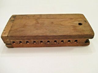 Antique Primitive Wooden Durex Cigar Mold Press