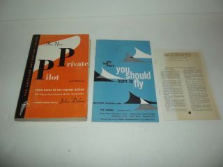 Neat 1961 Panamerican Navigation Service The Private Pilot Book By John Dohm