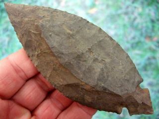 Fine 5 Inch Kentucky Turkeytail Point With Arrowheads Artifacts