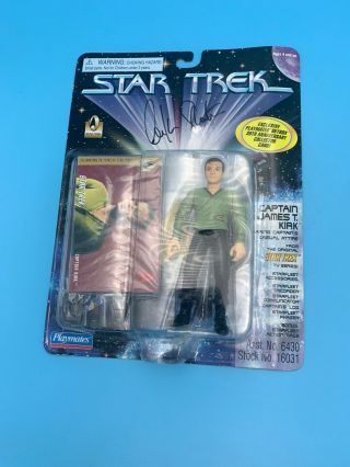 Authentic William Shatner Autographed Star Trek Playmates Captain Kirk Figure