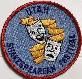 Utah Shakespearean Festival Shakespeare Theater Cedar City UT Souvenir Patch 2